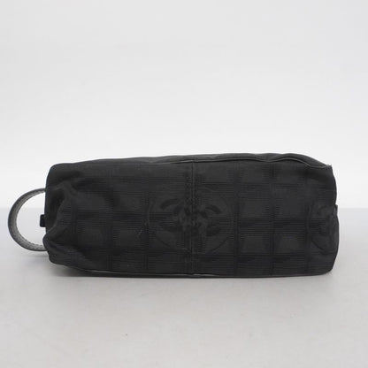 Chanel Pouch New Travel Nylon Black Men Women Unisex