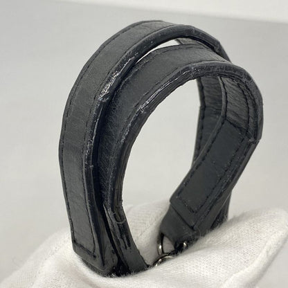 Chanel Shoulder Bag Matelasse Mademoiselle Beauring Bag Leather Black Silver