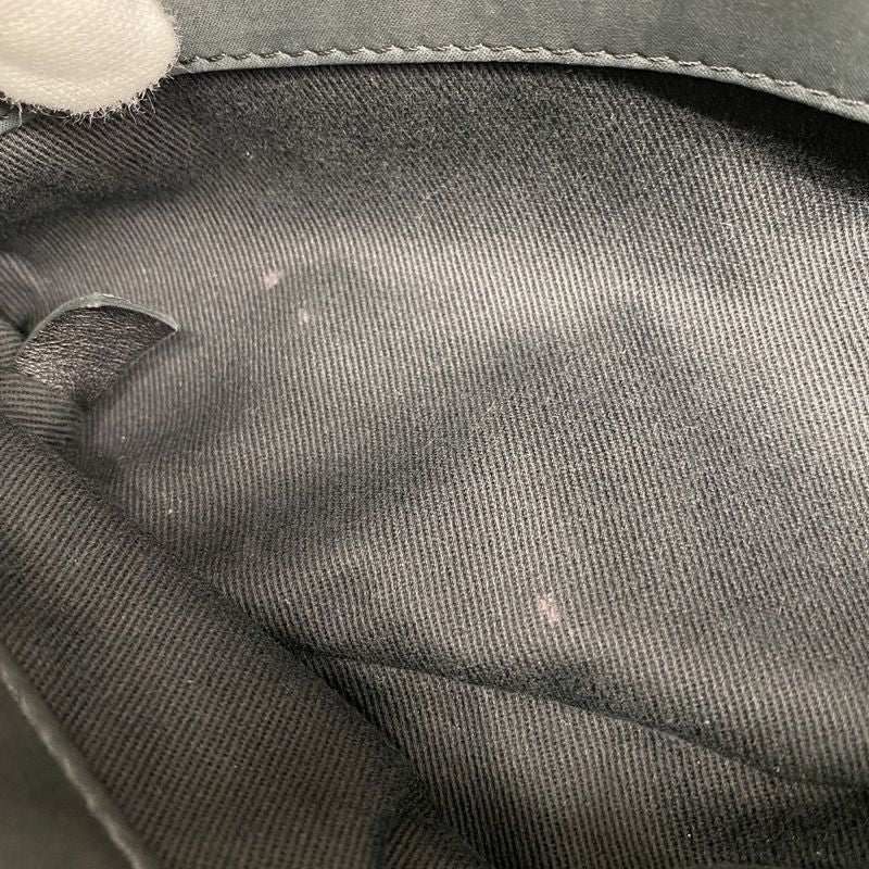 Chanel Shoulder Bag Matelasse Mademoiselle Beauring Bag Leather Black Silver