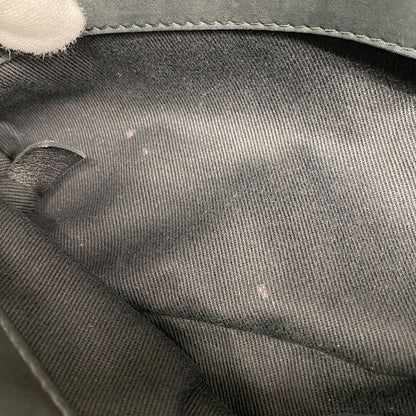 Chanel Shoulder Bag Matelasse Mademoiselle Beauring Bag Leather Black Silver