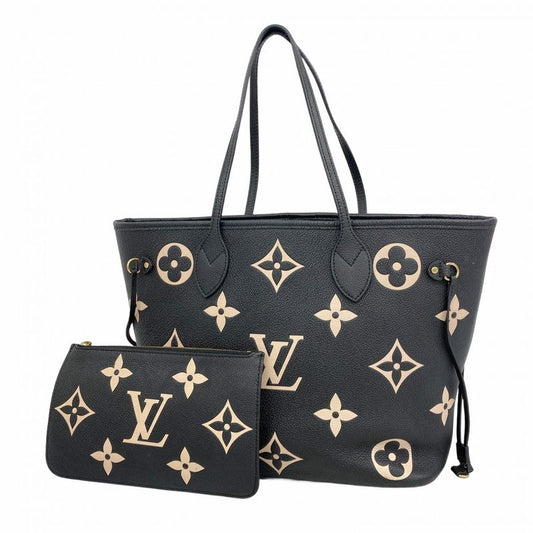 Louis Vuitton Tote Bag Monogram/empreinte Bicolor Neverfull MM M58907 Black
