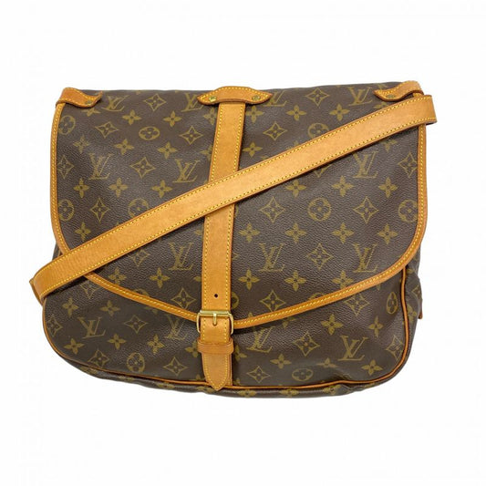 Louis Vuitton Shoulder Bag Monogram Saumur 35 M42254 Brown Men Women Unisex