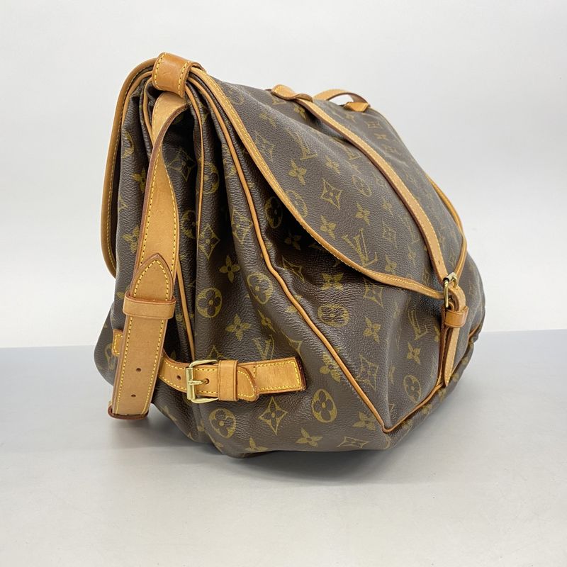 Louis Vuitton Shoulder Bag Monogram Saumur 35 M42254 Brown Men Women Unisex