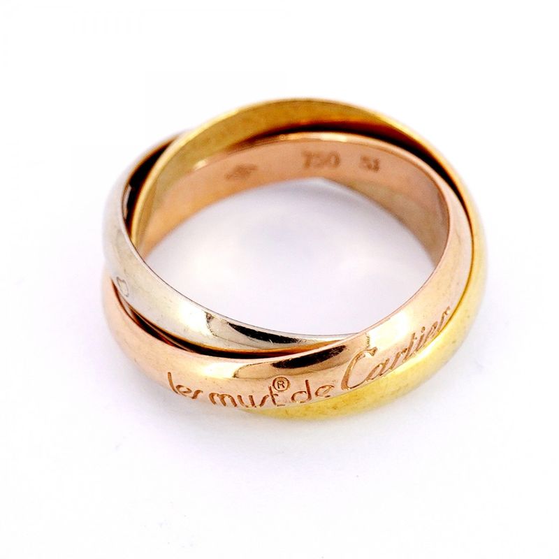 Cartier Ring Trinity 18K Yellow Gold Yellow Gold 18K White Gold White Gold 18K