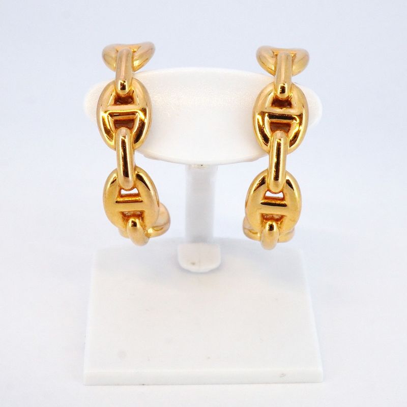 Hermes Earrings Ancienne Chaine D'ancre 18K Pink Gold Pink Gold Ladies