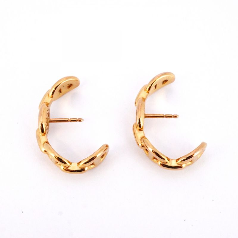 Hermes Earrings Ancienne Chaine D'ancre 18K Pink Gold Pink Gold Ladies