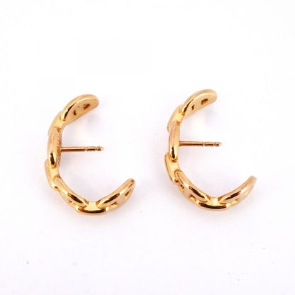 Hermes Earrings Ancienne Chaine D'ancre 18K Pink Gold Pink Gold Ladies