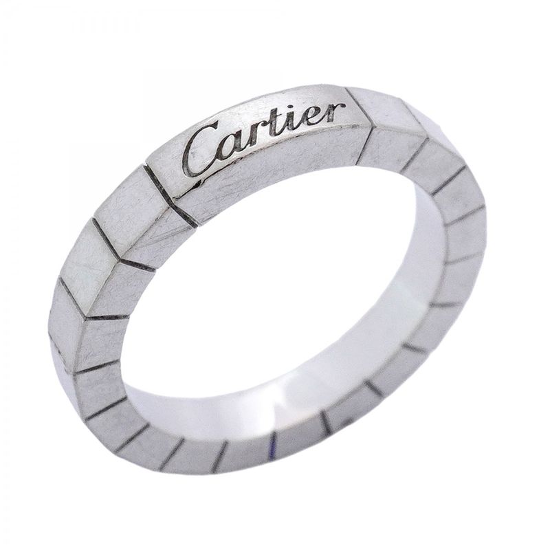 Cartier Ring Lanier 18K White Gold White Gold #50 Ladies