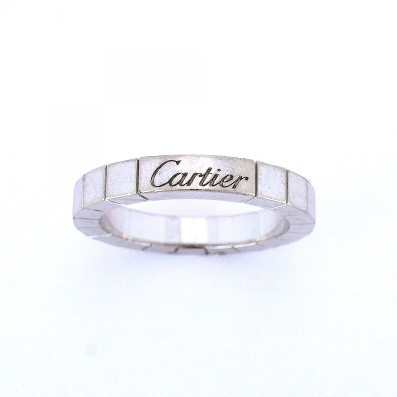 Cartier Ring Lanier 18K White Gold White Gold #50 Ladies