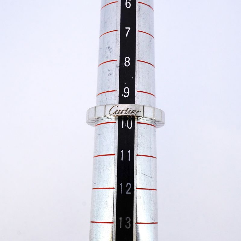 Cartier Ring Lanier 18K White Gold White Gold #50 Ladies