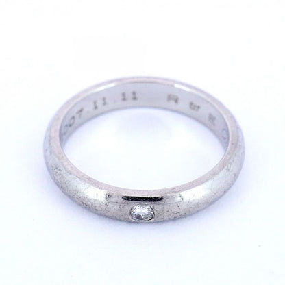 Cartier Ring Classic Winding 1PD Pt950 Platinum Diamond #51 Ladies