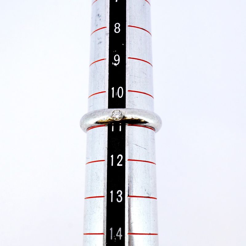 Cartier Ring Classic Winding 1PD Pt950 Platinum Diamond #51 Ladies