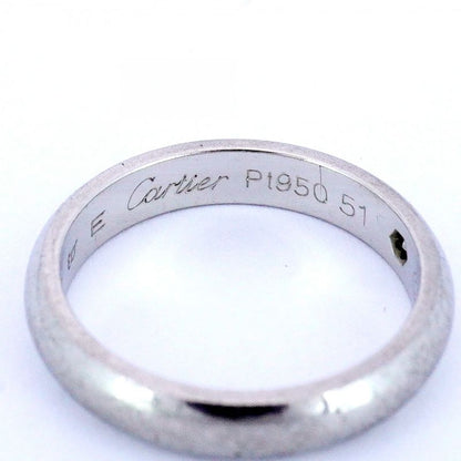 Cartier Ring Classic Winding 1PD Pt950 Platinum Diamond #51 Ladies