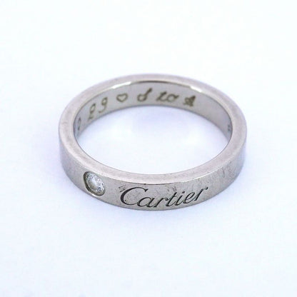 Cartier Ring C Deux 1PD Pt950 Platinum Diamond #45 Ladies