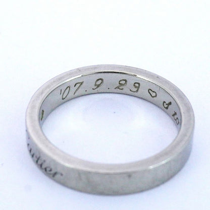 Cartier Ring C Deux 1PD Pt950 Platinum Diamond #45 Ladies