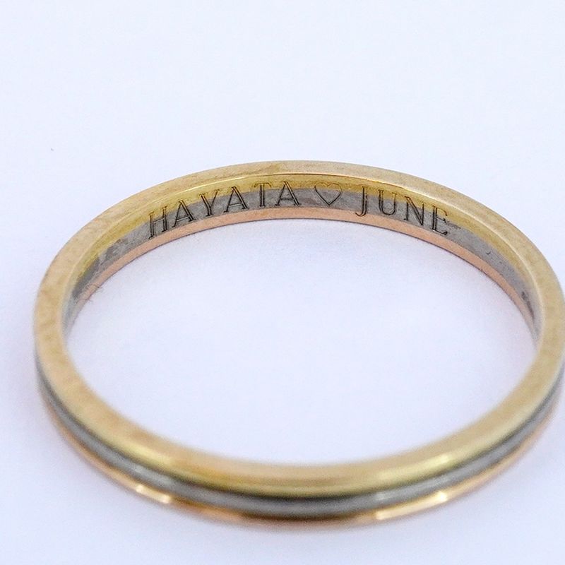 Cartier Ring Trinity Vendome 18K Yellow Gold Yellow Gold 18K White Gold White