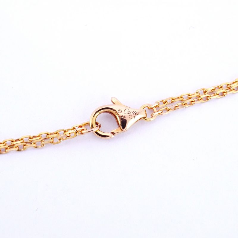 Cartier Necklace Love Circle 2PD 18K Pink Gold Pink Gold With Diamonds Ladies