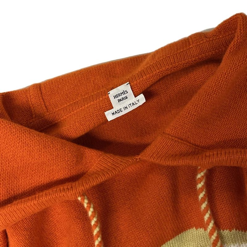 Hermes Hoodie Size 34 S Women's Excellent Condition - 4e2628db Orange X Yellow