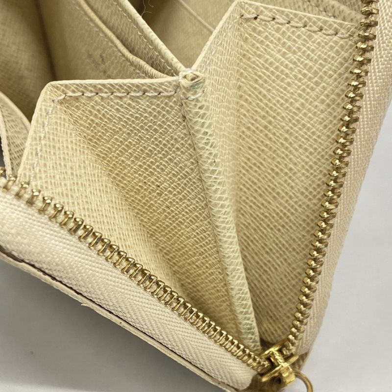 Louis Vuitton Coin Case Damier Azure Zippy Coin Purse N63069 White Ladies