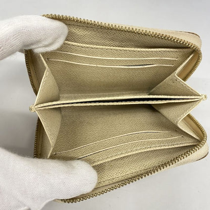 Louis Vuitton Coin Case Damier Azure Zippy Coin Purse N63069 White Ladies