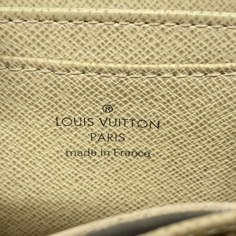 Louis Vuitton Coin Case Damier Azure Zippy Coin Purse N63069 White Ladies