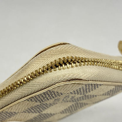 Louis Vuitton Coin Case Damier Azure Zippy Coin Purse N63069 White Ladies