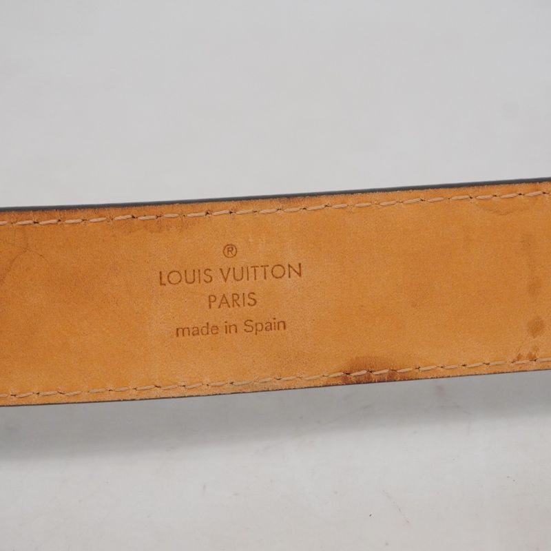 Louis Vuitton Epi Belt Epi Santure Initial M9553 Noir Black Men's