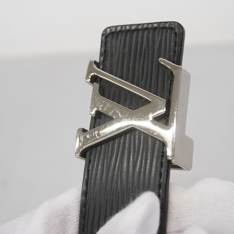Louis Vuitton Epi Belt Epi Santure Initial M9553 Noir Black Men's