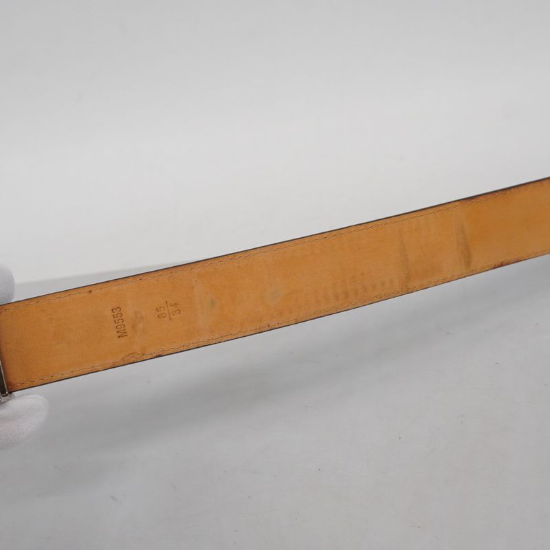 Louis Vuitton Epi Belt Epi Santure Initial M9553 Noir Black Men's