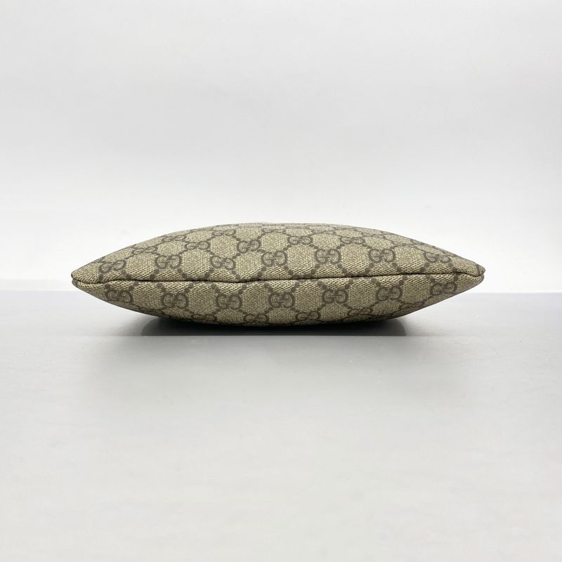 Gucci Shoulder Bag GG Supreme Sherry Line 246413 PVC Brown Chien Pan Gold