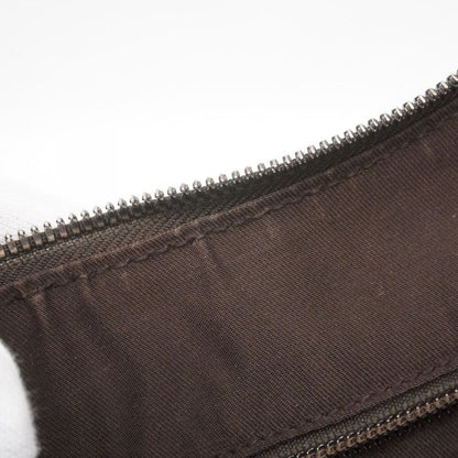 Gucci Shoulder Bag GG Canvas 131211 Canvas Beige Silver Hardware Women