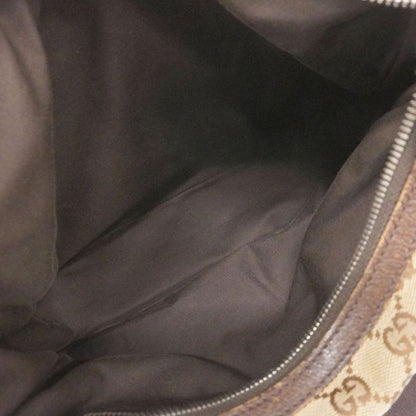 Gucci Shoulder Bag GG Canvas 131211 Canvas Beige Silver Hardware Women