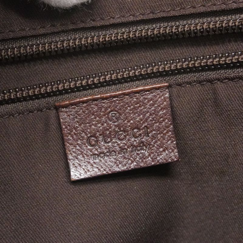 Gucci Shoulder Bag GG Canvas 131211 Canvas Beige Silver Hardware Women