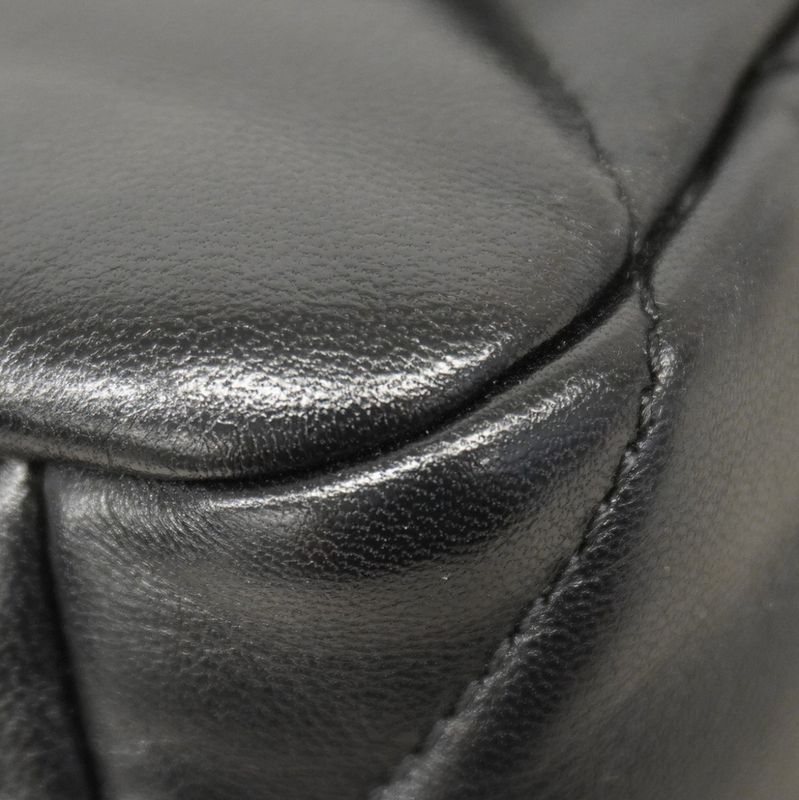 Chanel Handbag Chanel 19 Lambskin Black Gold Silver Hardware 2way Bag Ladies