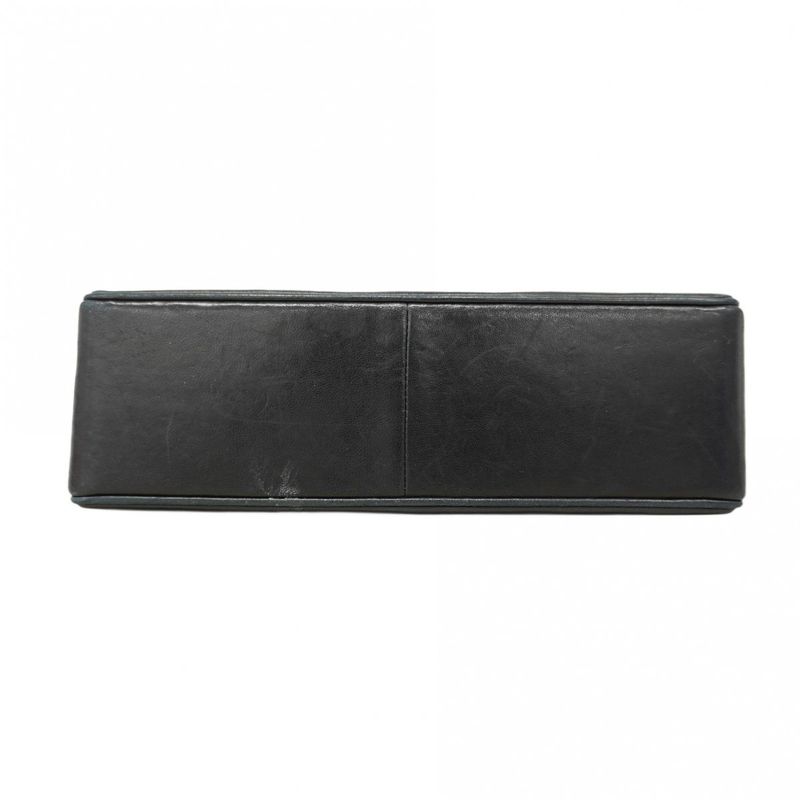 Chanel Shoulder Bag Matelasse Lambskin Black Gold Hardware Women