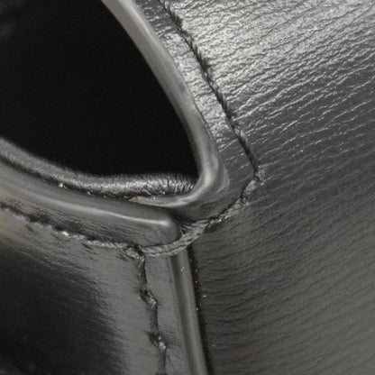 Celine Shoulder Bag Triomphe Leather Black Gold Hardware Women