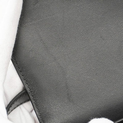 Celine Shoulder Bag Triomphe Leather Black Gold Hardware Women