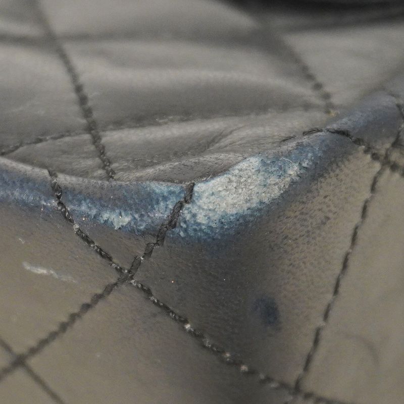 Chanel Shoulder Bag Matelasse Paris Limited Edition Lambskin Black Gold Silver