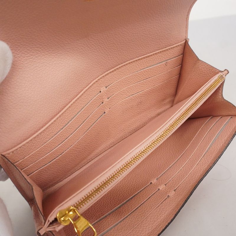 Louis Vuitton Long Wallet Monogram/empreinte Portefeuille Sarah M64082 Rose