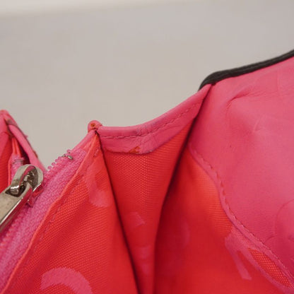 Chanel Long Wallet Cambon Lambskin Black Silver Hardware Women