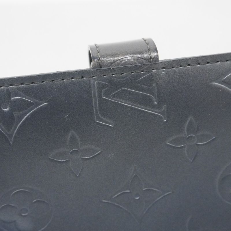 Louis Vuitton Notebook Cabas Monogram Matte Agenda PM R20932 Noir Black Men