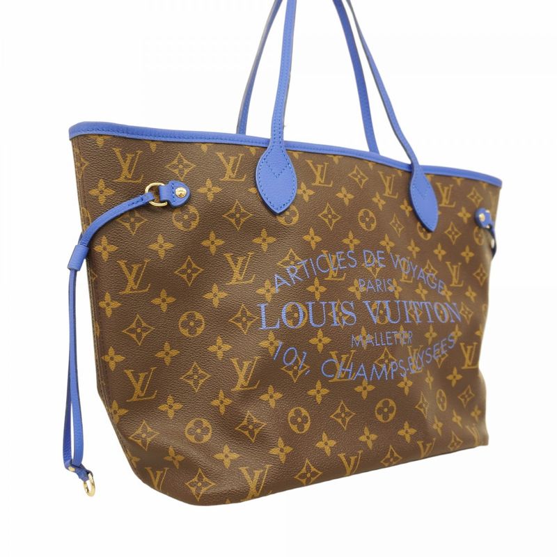 Louis Vuitton Tote Bag Monogram Ikat Flower Neverfull MM M40938 Grand Blue