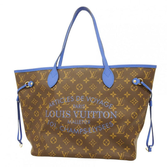 Louis Vuitton Tote Bag Monogram Ikat Flower Neverfull MM M40938 Grand Blue