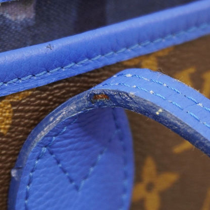 Louis Vuitton Tote Bag Monogram Ikat Flower Neverfull MM M40938 Grand Blue