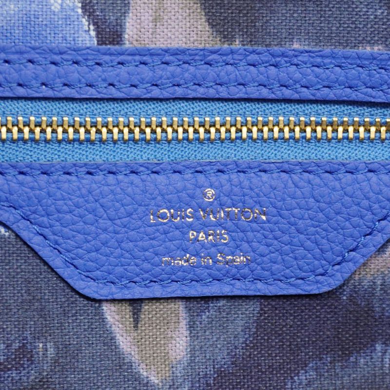 Louis Vuitton Tote Bag Monogram Ikat Flower Neverfull MM M40938 Grand Blue