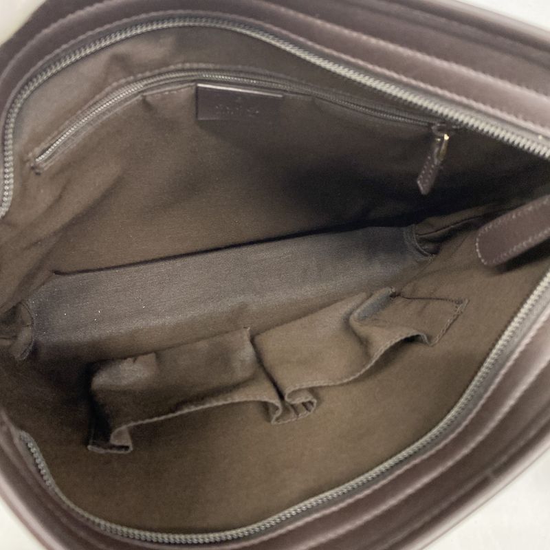 Gucci Shoulder Bag GG Supreme 388924 PVC Brown Chien Pan Gold Hardware Women