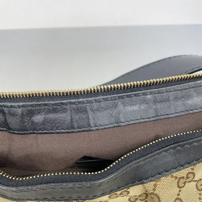 Gucci Shoulder Bag GG Canvas Sookie 232955 Canvas Brown Black Chien Pan Gold
