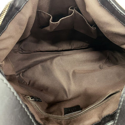 Gucci Shoulder Bag GG Canvas Sookie 232955 Canvas Brown Black Chien Pan Gold