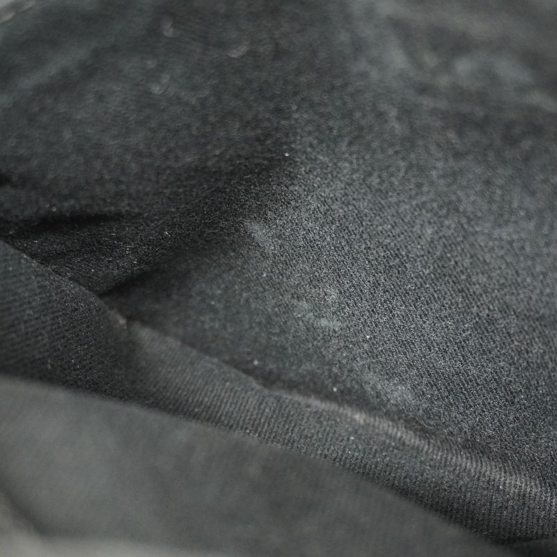 Chanel Tote Bag Deauville Raffia Gray Black Silver Hardware Women's