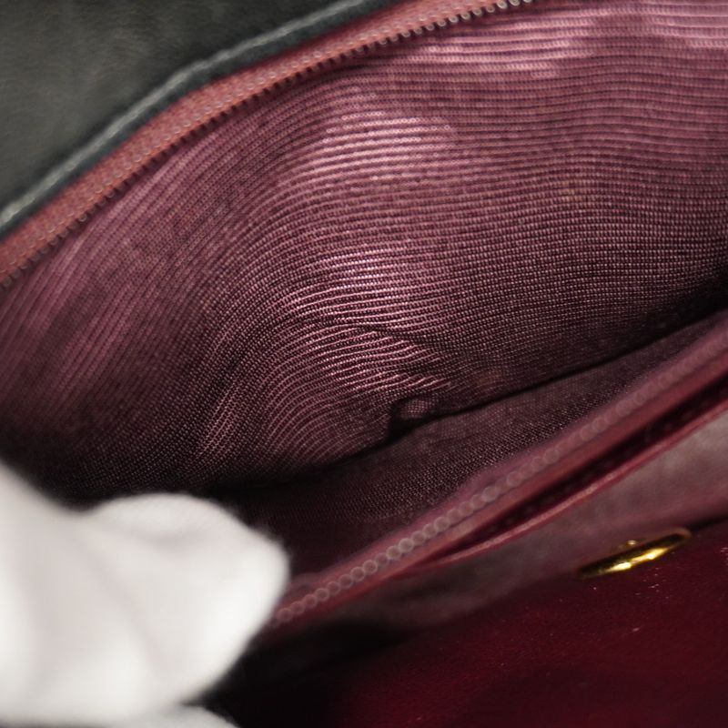 Chanel Shoulder Bag Diana Lambskin Black Gold Hardware Women